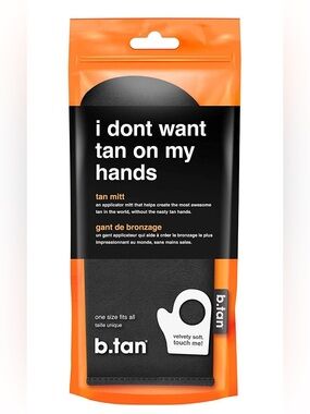 B. Tan Self Tanner Applicator Mitt Reusable Velvety Soft Brand New Sealed, OSFA✨